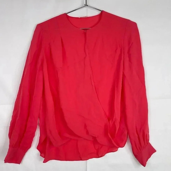 L'AGENCE Silk Long Sleeve Blouse - Picture 1 of 11
